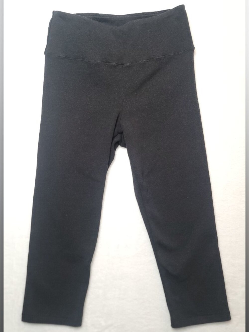 SKIMS Outdoor Basics Pant Cropped Legging Sz XS Washed Onyx High-Waisted Banded